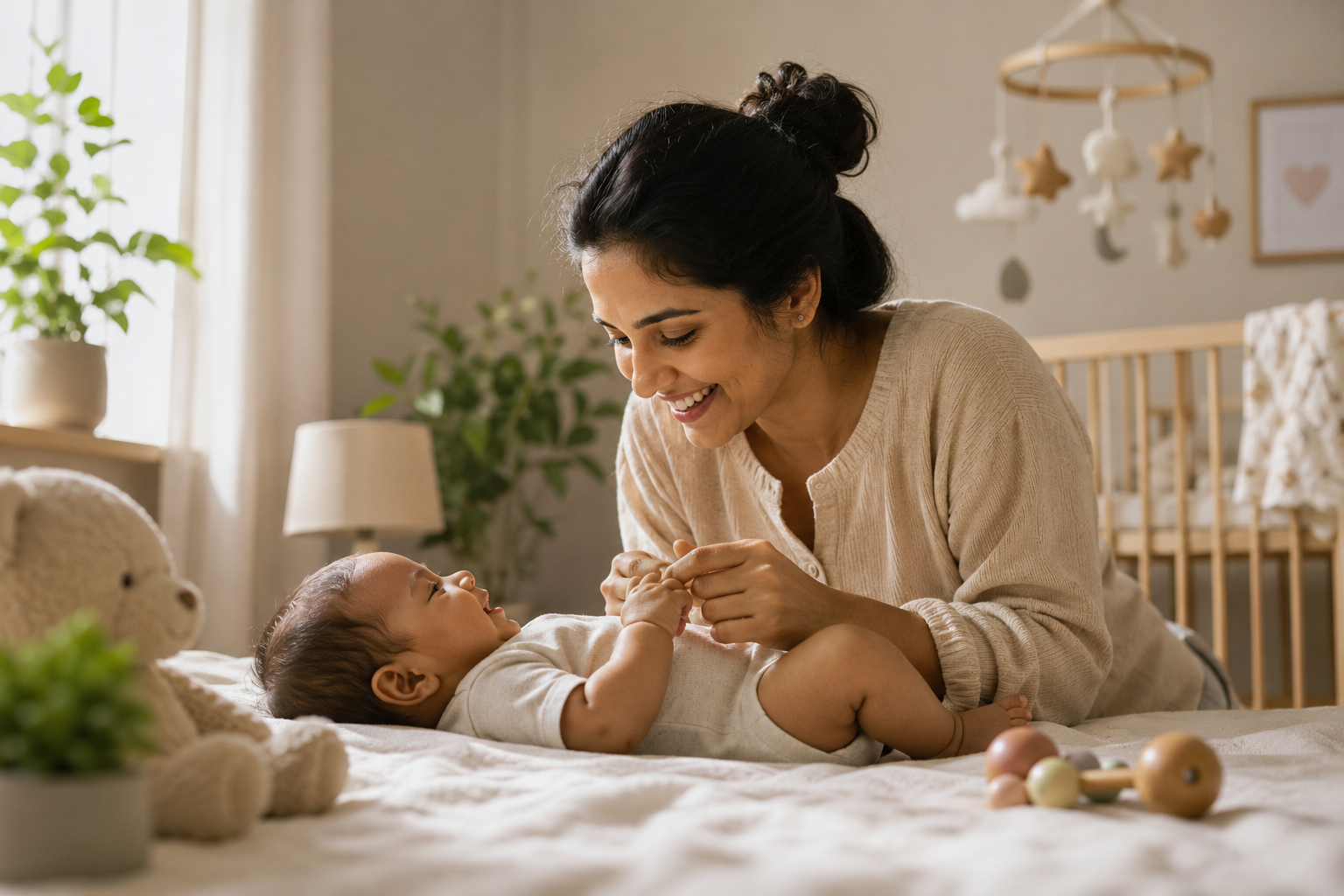 BrightBond trained childcare professional conducting sensory learning